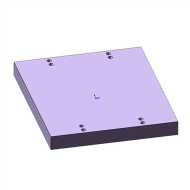CBD 100 Hole Matching Aluminum Alloy Backing Plate