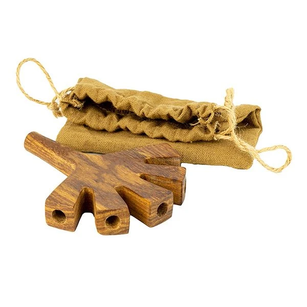 Raw King Size Wooden Trident Holder