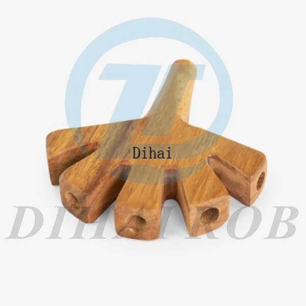 PRE-ROLL Raw Natural Smoking Pipe Hand Wood Bifurcated Tube