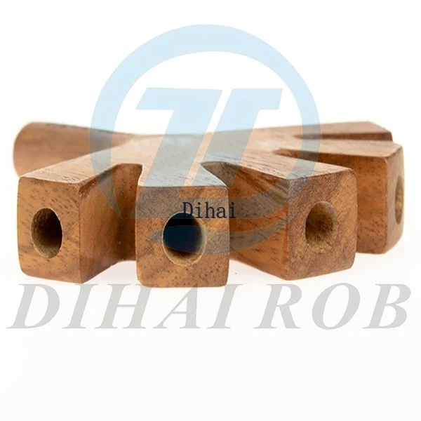 PRE-ROLL Raw Natural Smoking Pipe Hand Wood Bifurcated Tube
